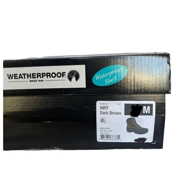 💎✨NEW✨💎 WEATHERPROOF AIRY Dark Brown Men's boots - Picture 9 of 9